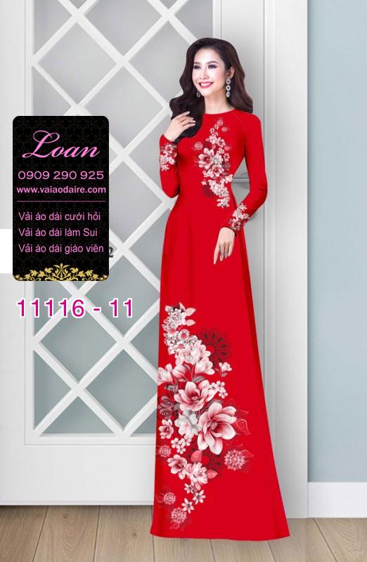 Vải áo dài hoa 3D