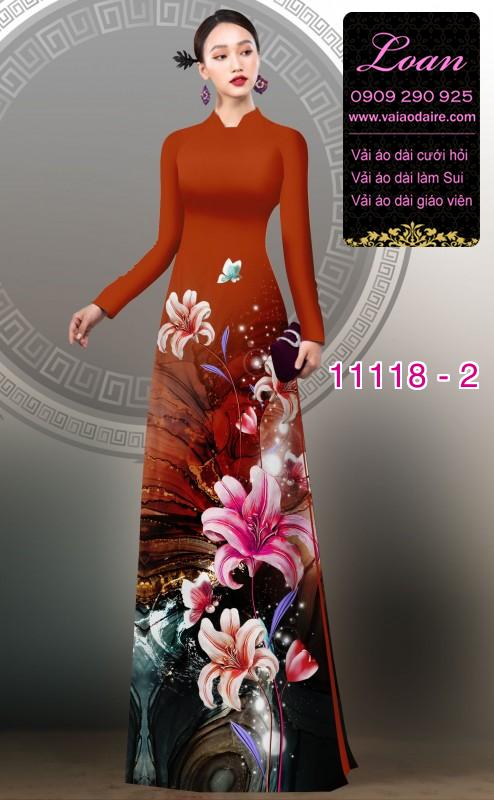 Vải áo dài hoa 3D Vải áo dài hoa 3D