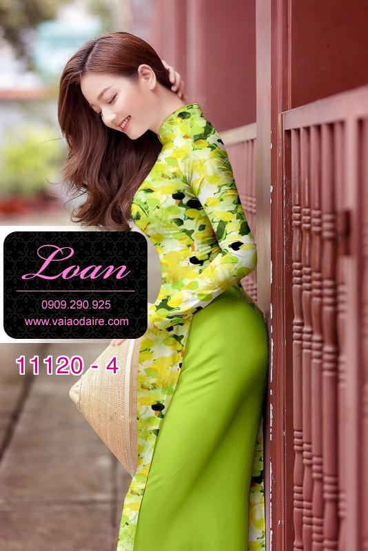 Vải áo dài hoa nhỏ