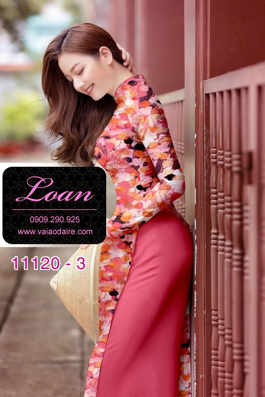 Vải áo dài hoa nhỏ