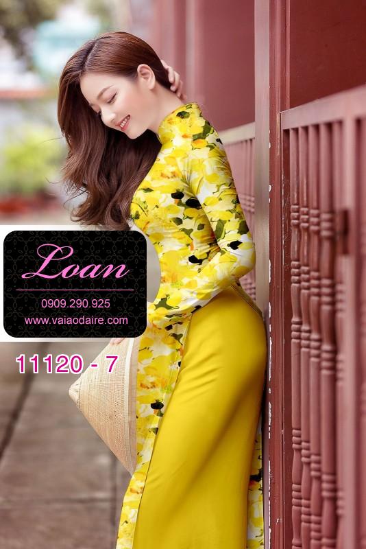 Vải áo dài hoa nhỏ