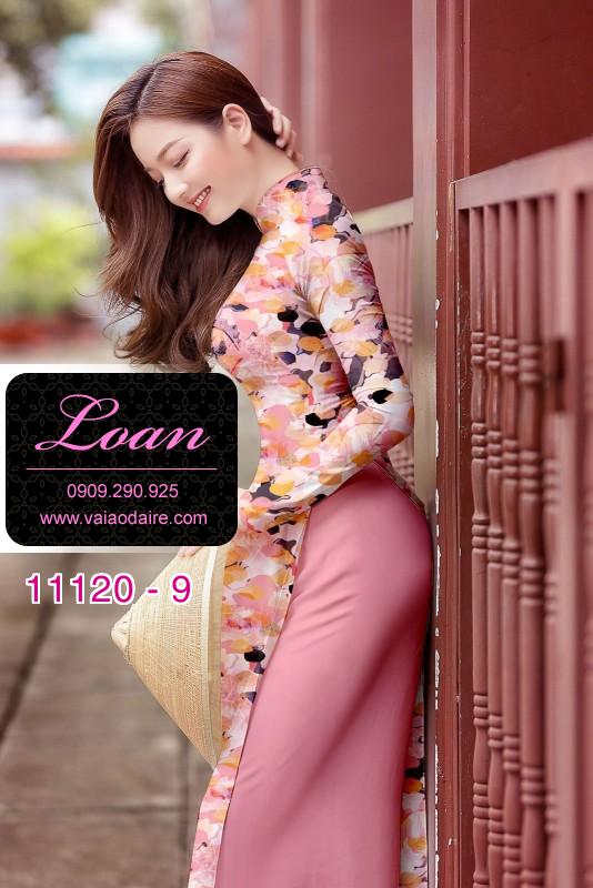 Vải áo dài hoa nhỏ