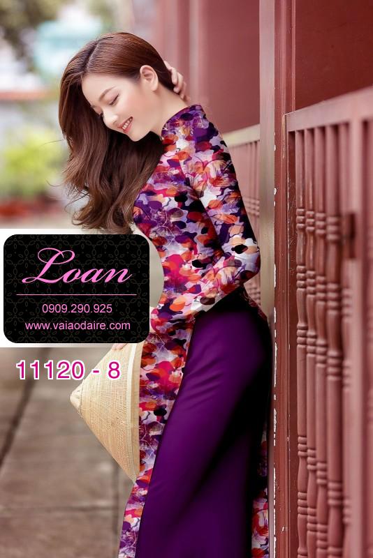 Vải áo dài hoa nhỏ