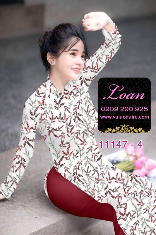 Vải áo dài hoa nhí Vải áo dài hoa nhí