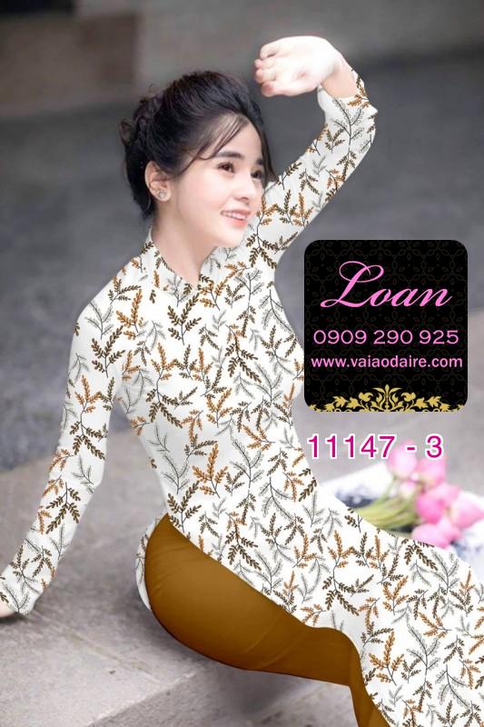 Vải áo dài hoa nhí Vải áo dài hoa nhí