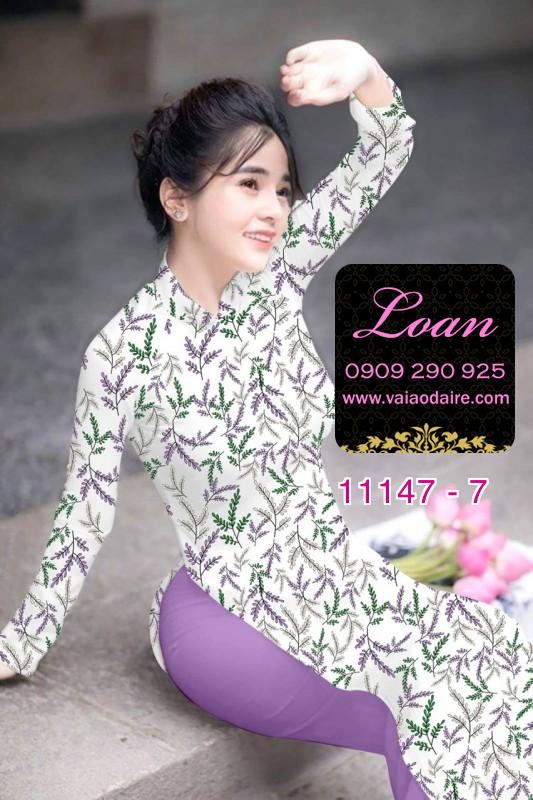 Vải áo dài hoa nhí Vải áo dài hoa nhí