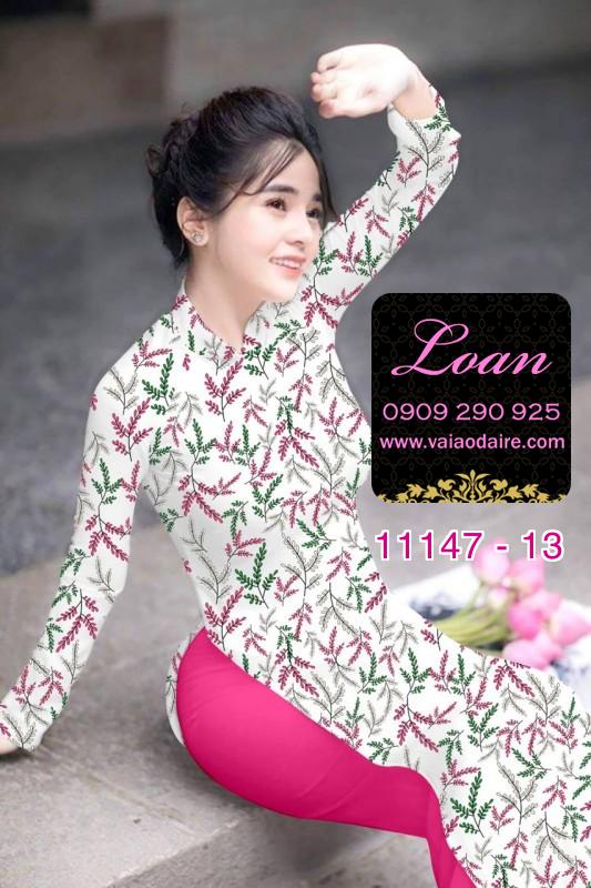 Vải áo dài hoa nhí Vải áo dài hoa nhí