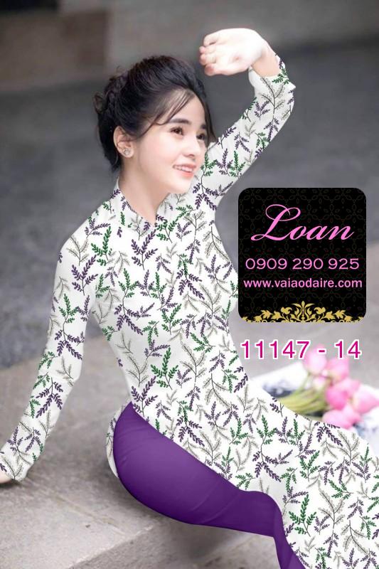 Vải áo dài hoa nhí Vải áo dài hoa nhí