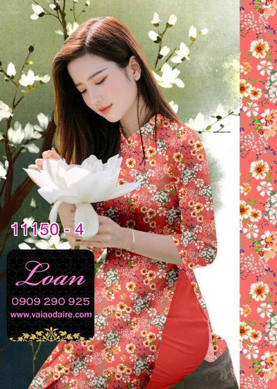Vải áo dài hoa nhí
