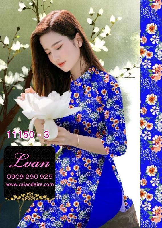 Vải áo dài hoa nhí