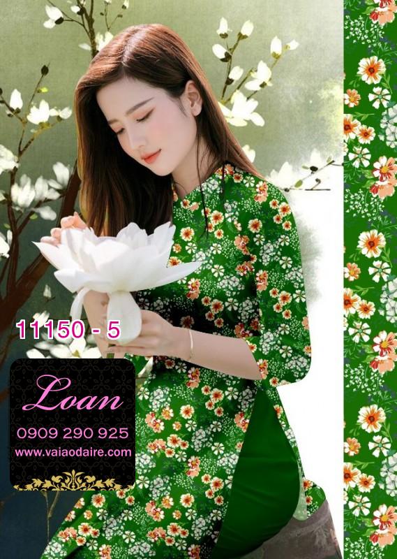 Vải áo dài hoa nhí