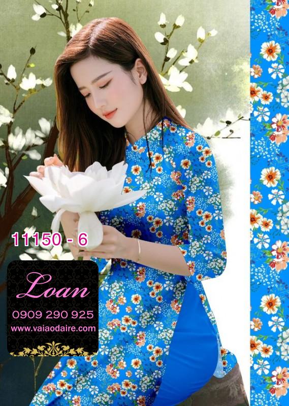 Vải áo dài hoa nhí