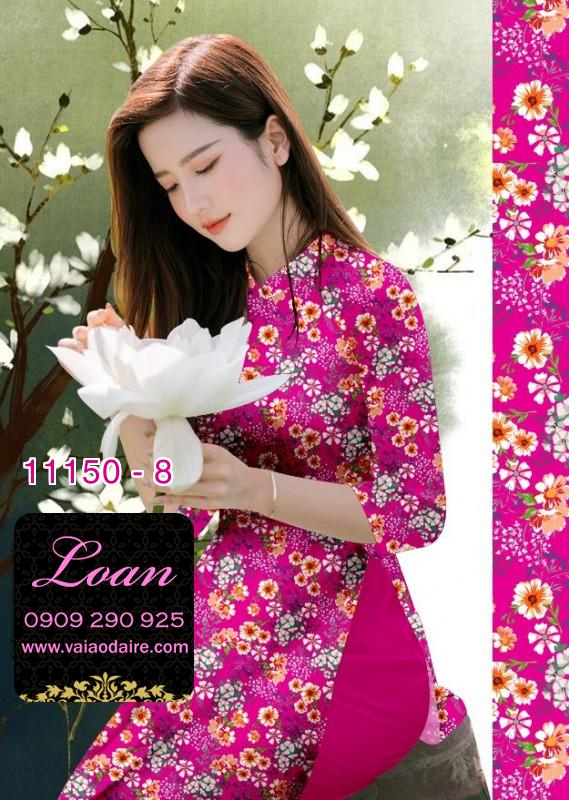 Vải áo dài hoa nhí