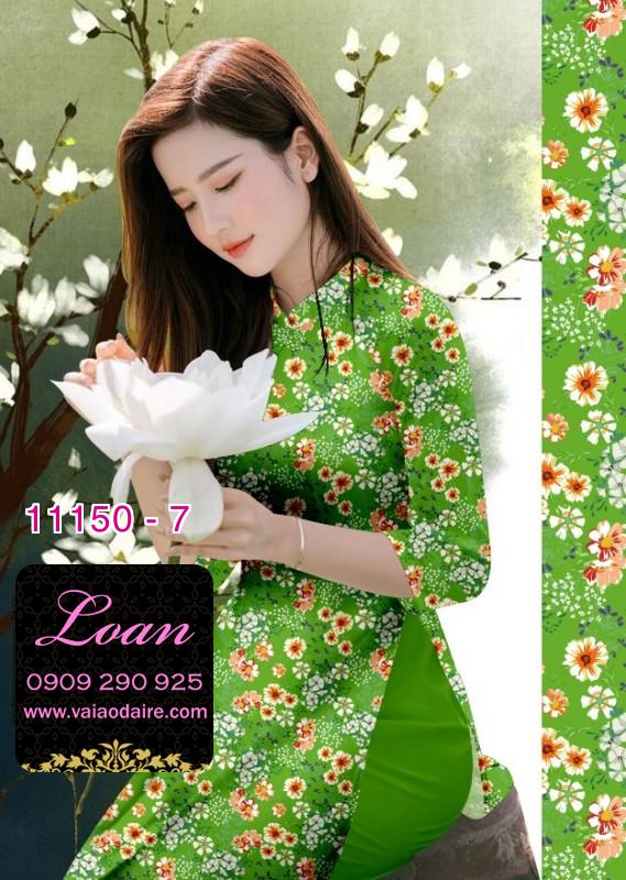Vải áo dài hoa nhí