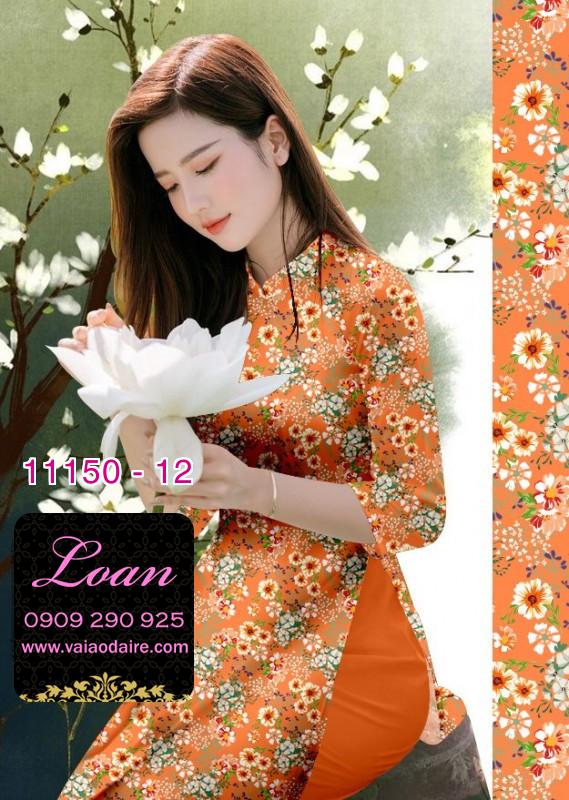 Vải áo dài hoa nhí