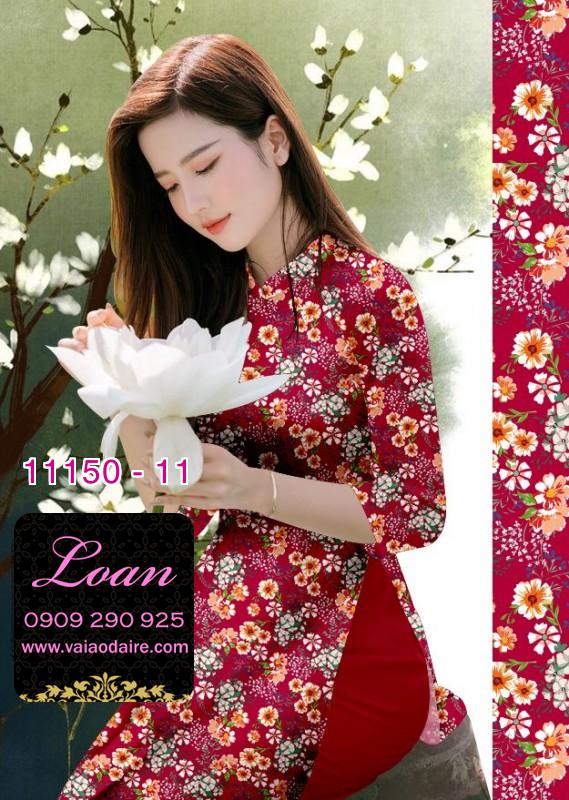 Vải áo dài hoa nhí