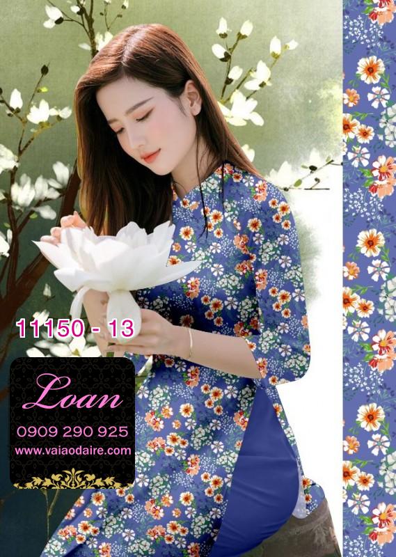 Vải áo dài hoa nhí