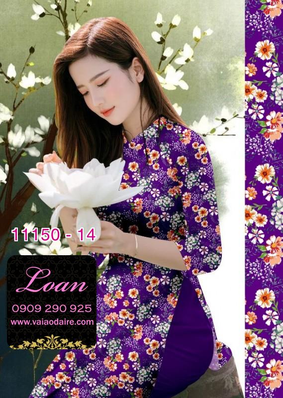 Vải áo dài hoa nhí