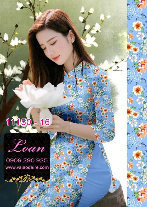Vải áo dài hoa nhí