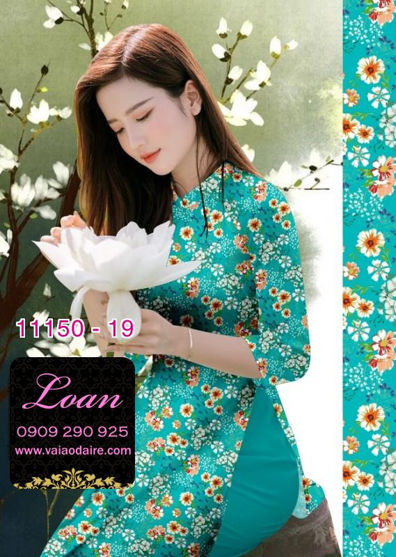 Vải áo dài hoa nhí