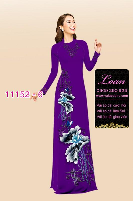 Vải áo dài hoa sen
