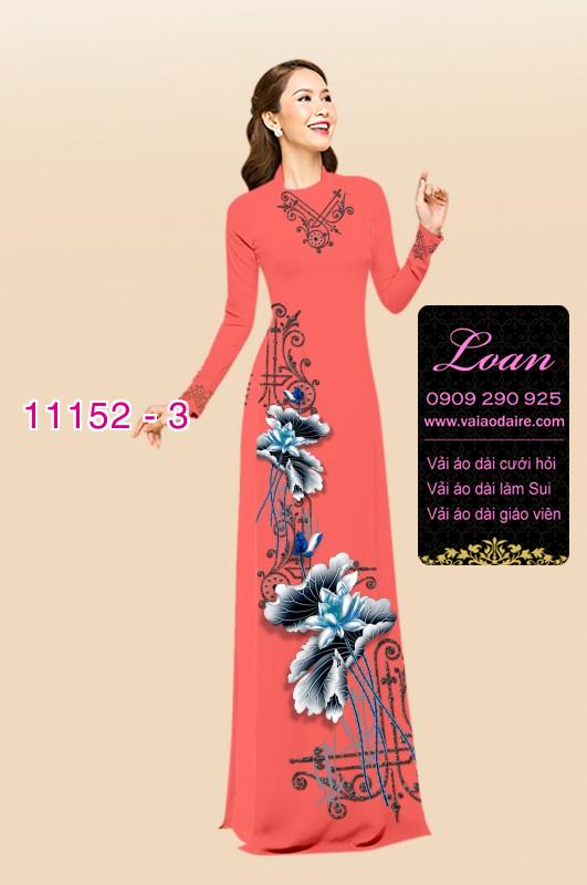 Vải áo dài hoa sen