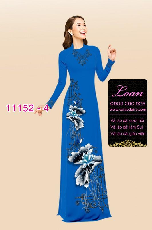 Vải áo dài hoa sen