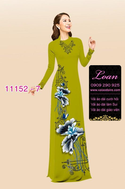 Vải áo dài hoa sen