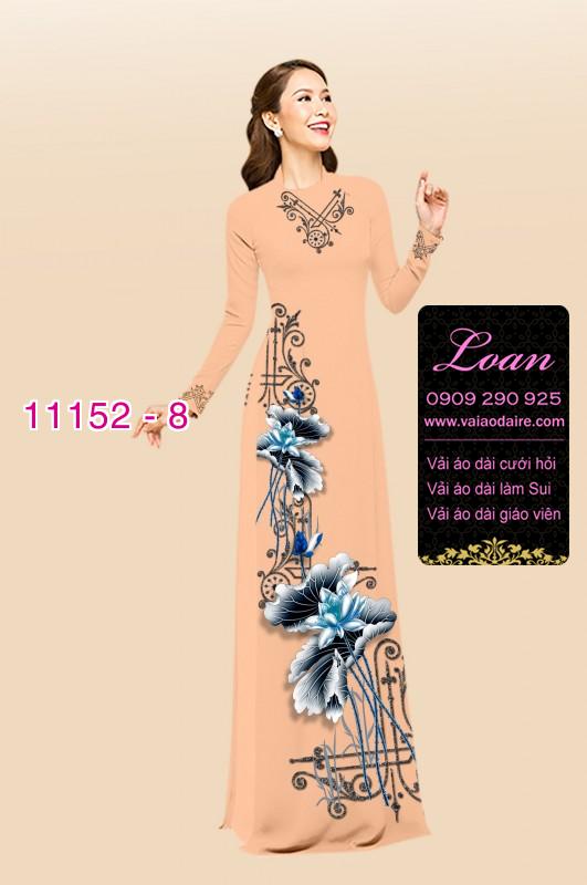 Vải áo dài hoa sen