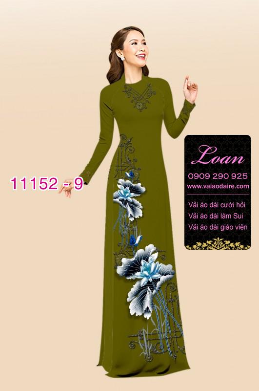 Vải áo dài hoa sen