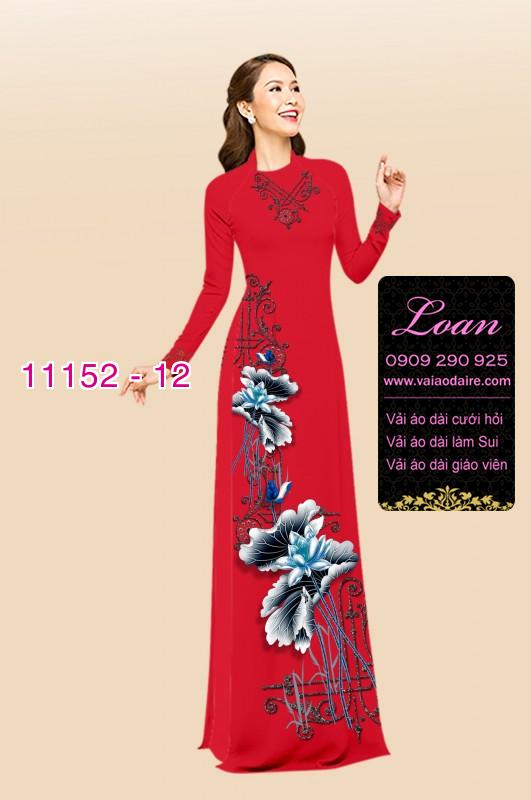Vải áo dài hoa sen