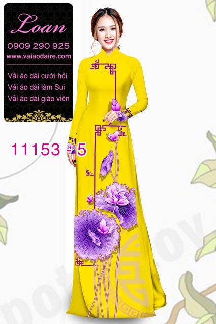 Vải áo dài hoa sen