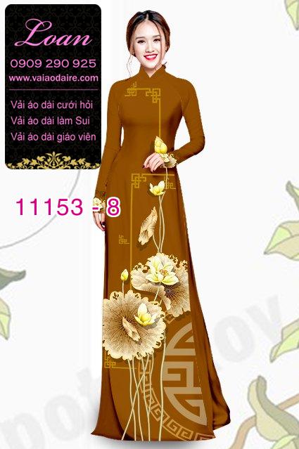 Vải áo dài hoa sen