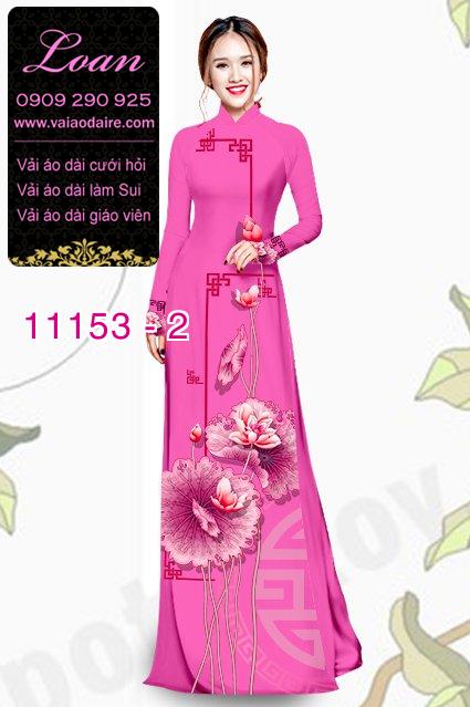 Vải áo dài hoa sen