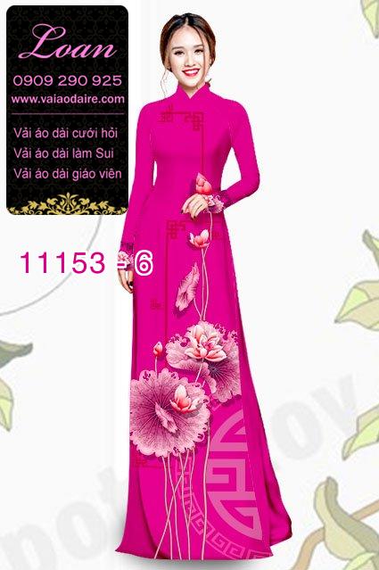 Vải áo dài hoa sen