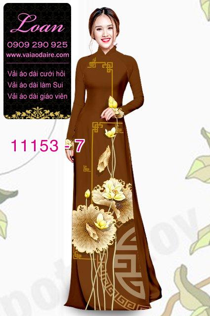 Vải áo dài hoa sen