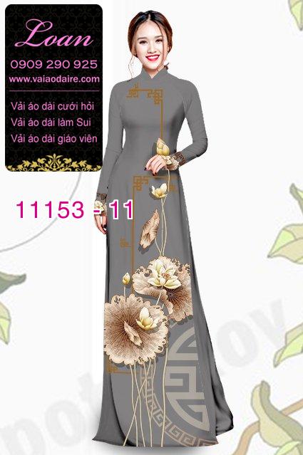 Vải áo dài hoa sen