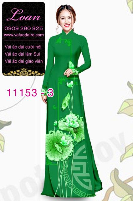 Vải áo dài hoa sen