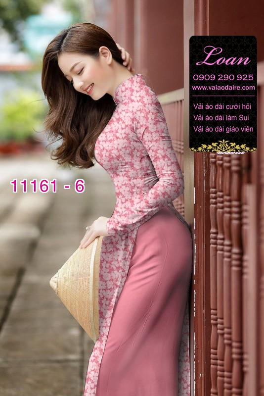 Vải áo dài hoa nhí