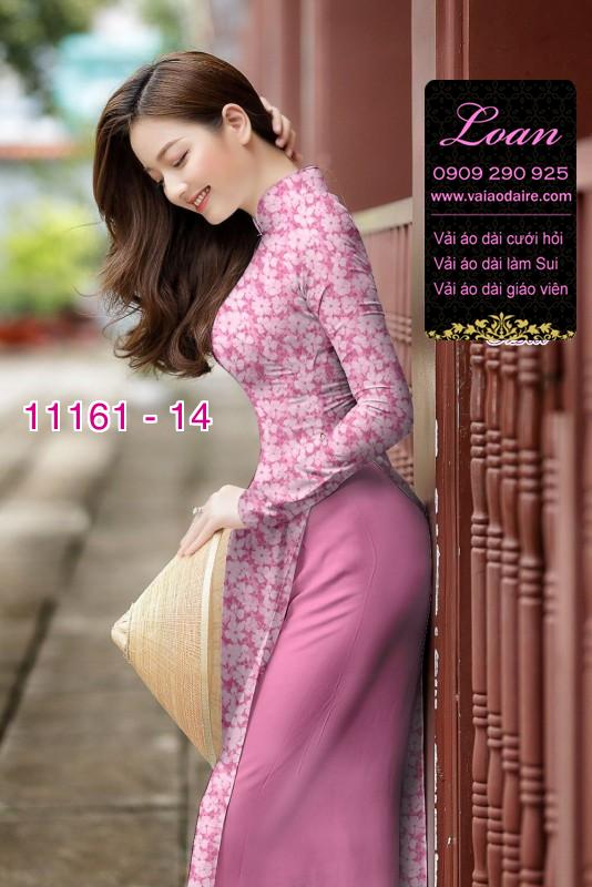 Vải áo dài hoa nhí