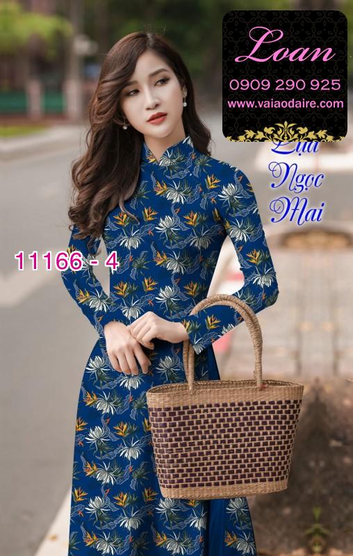 Vải áo dài hoa nhí
