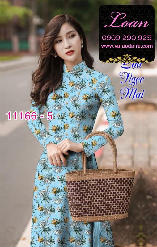 Vải áo dài hoa nhí