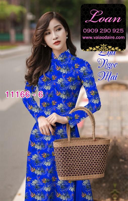 Vải áo dài hoa nhí