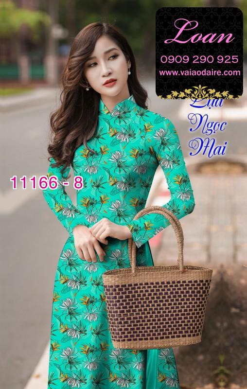 Vải áo dài hoa nhí