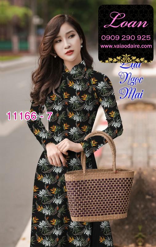 Vải áo dài hoa nhí