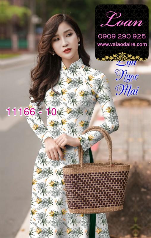 Vải áo dài hoa nhí