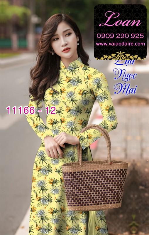 Vải áo dài hoa nhí