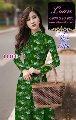 Vải áo dài hoa nhí-DT 11166