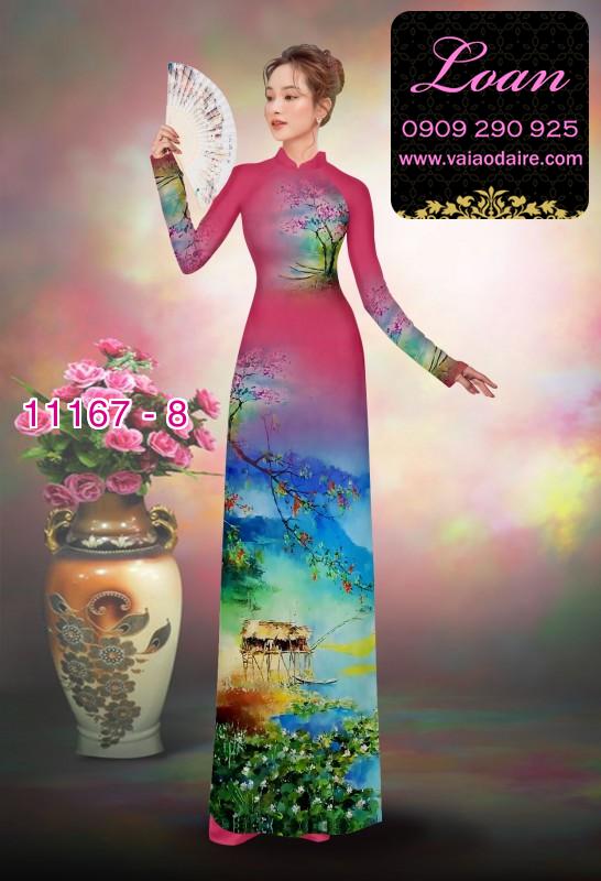 Vải áo dài phong cảnh