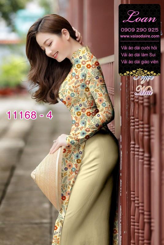 Vải áo dài hoa nhí